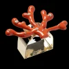 Coral Napkin Rings in Coral, Set of Four