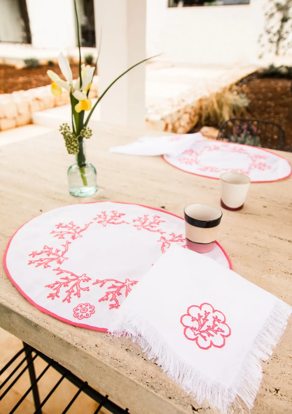 Coral Pink Corallo Breakfast Placemat