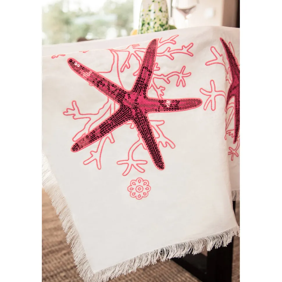 Coral Pink Corallo Tablecloth