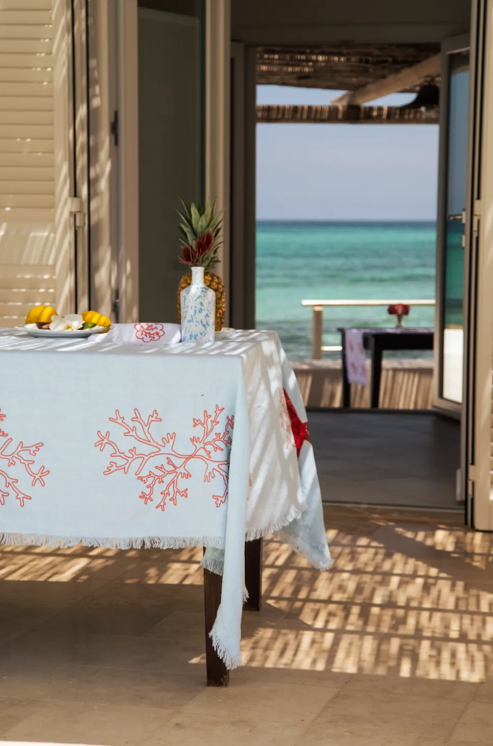 Coral Pink Corallo Tablecloth