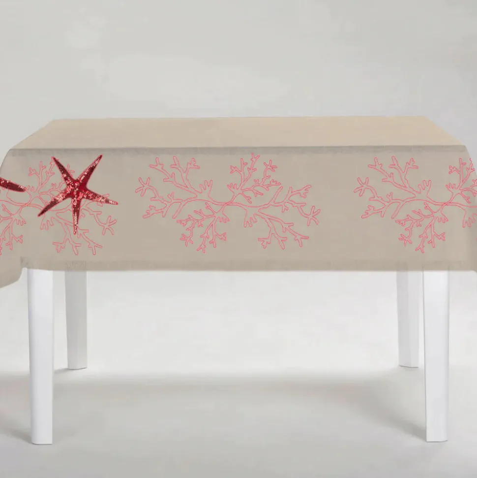 Coral Pink Corallo Tablecloth