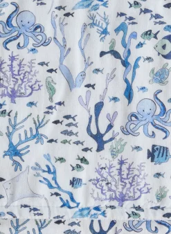 Coral Reef Burp Cloth