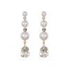 Corisande Earrings in Crystal Pearl