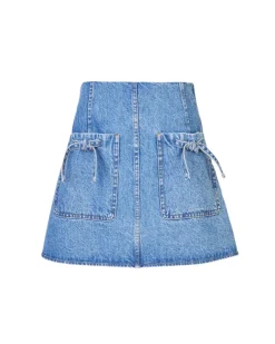 Cory Skirt in Medium Indigo Blue