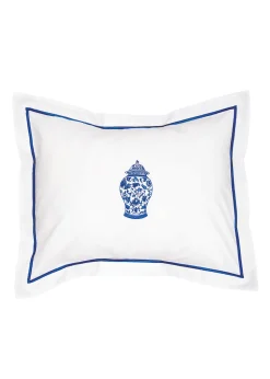 Cotton Percale Boudoir Pillow Cover