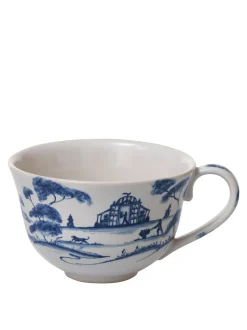 Country Estate Delft Blue Tea/Coffee Cup Garden Follies