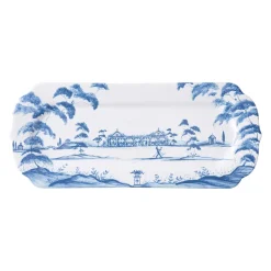 Country Estate Delft Blue Hostess Tray Garden Party