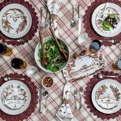 Country Estate Harvest Party Plate Assorted, Set of 4