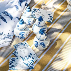 Country Estate Place Card, Set of 12 in Delft Blue