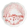 Country Estate Winter Frolic Ruby Cake Stand