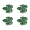 Countryside Leaves Fig Leaf with Caterpillar, Set of 4