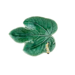Countryside Leaves Fig Leaf with Caterpillar
