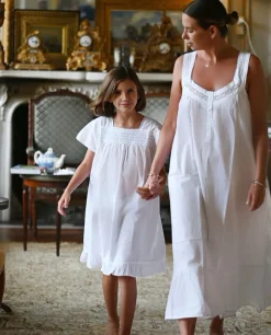 Courtney White Cotton Nightgown