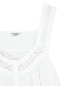 Courtney White Cotton Nightgown