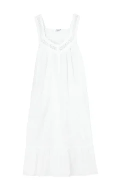 Courtney White Cotton Nightgown