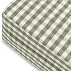 Crawford Gliding Ottoman in Moss Green Gingham