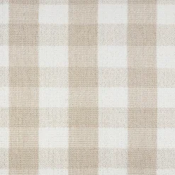 Crawford Gliding Ottoman in Tan Gingham