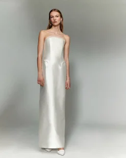 Crescent Strapless Silk Mikado Gown | STYLE 118