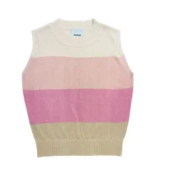 Crewneck Tank Pink Stripe
