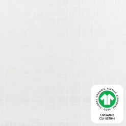 Crib Sheet in GOTS Certified Organic Muslin Cotton in White