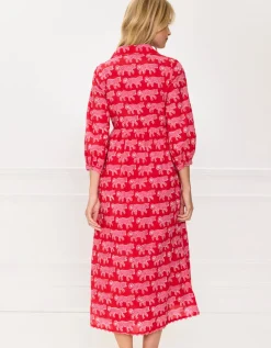 Crimson Leopard Gina Dress