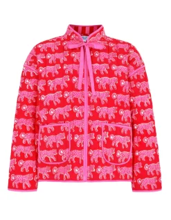Crimson Leopard Penny Jacket