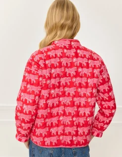 Crimson Leopard Penny Jacket