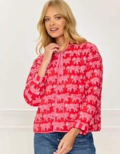 Crimson Leopard Penny Jacket