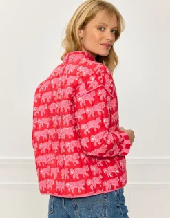 Crimson Leopard Penny Jacket