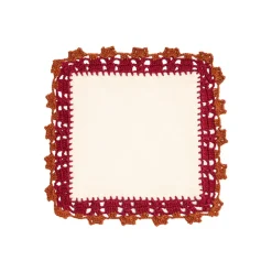 Crochet Embellished Cocktail Napkins, Set of 6