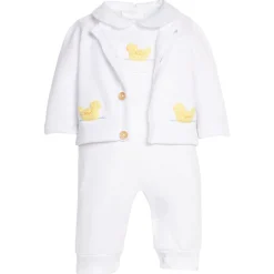 Crochet Playsuit in Duck