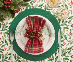 Croco Placemat in Emerald, Set of 4