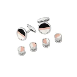 Crooked Island Cufflinks & Stud Set
