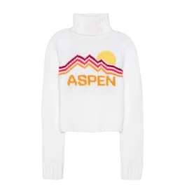 Cropped Retro Aspen Turtleneck Sweater