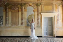 Crushed Silk & Lace Gown | STYLE 130