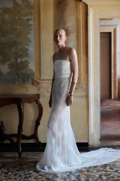 Crushed Silk & Lace Gown | STYLE 130