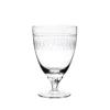 Crystal Bistro Glasses with Ovals Design, Set of Six