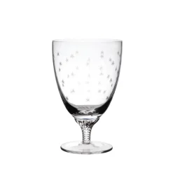 Crystal Bistro Glasses with Stars Design, Set of Six