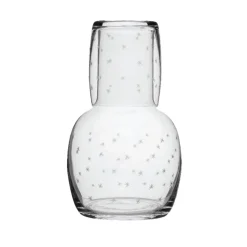 Crystal Carafe Set with Stars Design