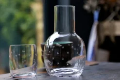 Crystal Carafe Set with Stars Design