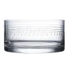 Crystal Ice Bucket with Ovals Design