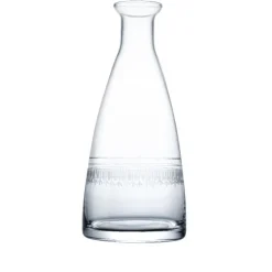 Crystal Table Carafe with Ovals Design
