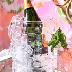 Cubed Ice Bucket with Tongs