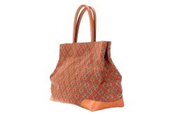Cuenca Red Needlepoint Tote