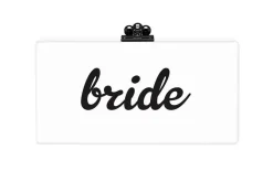 Custom Slim Jean Clutch in White