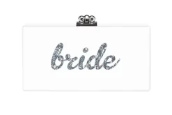 Custom Slim Jean Clutch in White