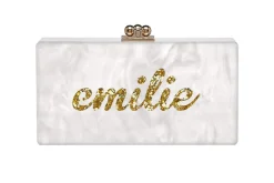 Custom Slim Jean Clutch in Pearlescent