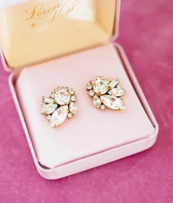 Cynthia Earrings in Crystal