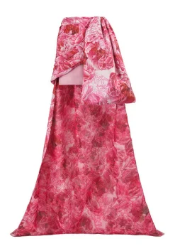 3D Flora Mini Skirt with Sash