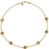 Daisy Chain Necklace in Gold & Multi-Color